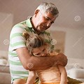 Grandpa Protecting Granddaughter