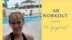 20 Minute Ab Workout. No Equipment. #over50fitness #lipadema #abworkout #workoutanywhere #nogym