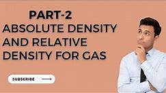 | how to find absolute density and relative density for gas | #chemistry #jeemains #neet