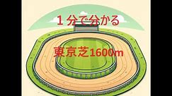 【１分で分かる】東京競馬場芝1600m