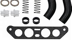 18-3673 Thermostat Kit for Johnson Evinrude 85 88 90 100 115 140 HP V4 Crossflow Replace 340975 340976 13270 with Hoses