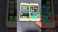 Rare iPhone 5 and 5s double unboxing! (iOS 6.0.2 and 7.0.4)