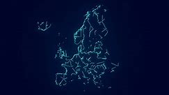 Europe Map Geographic Interconnecting Stock Motion Graphics SBV-347758285 - Storyblocks