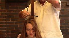 long blond hair radical chop to pixie haircut #longtoshort haircut #pixiecut #haircut #dry haircut