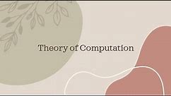 Theory of Computation Q14