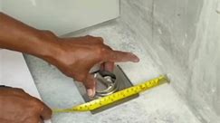 learn to Install Corner Tiles for Apartment Bathroom Drain Pipes #experiment #homedecor #diy