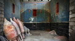 Pompeii excavation unveils rare 'blue room' believed to be an ancient shrine