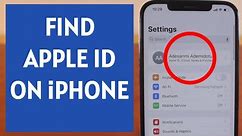How to Find Apple ID on iPhone