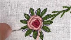 Hand Embroidery Flower designs, Cute Hand Embroidery designs, Beautiful Hand Embroidery Designs, Cute flower Hand Embroidery work