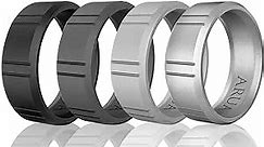 Arua Silicone Wedding Ring for Men - 4 Pack- size13