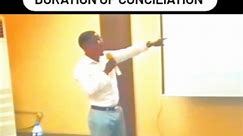 ... Duration of Conciliation. #industrialrelations #concilliation #presentation #educativereels #reels | Ikenga Lawrence
