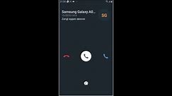 Samsung Galaxy J3 incoming call.