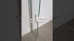 Best Way To Mount A Shower Glass Channel The Ease Way #thetilelayer #howtotile #showertile