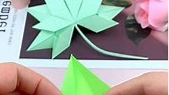 paper craft - Title: "Maple Leaf Bookmark: Handmade Gift...