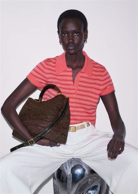 Women's Pink Textured Stripe Straight Sporty Smart Polo Tee | ME+EM