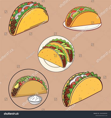 51 Ground Beef Taco Salad Stock Vectors and Vector Art | Shutterstock