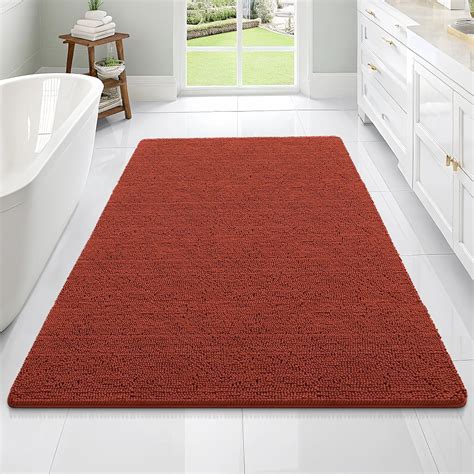 Amazon.com: OLANLY Bathroom Rugs 70x46, Extra Soft Absorbent Chenille ...