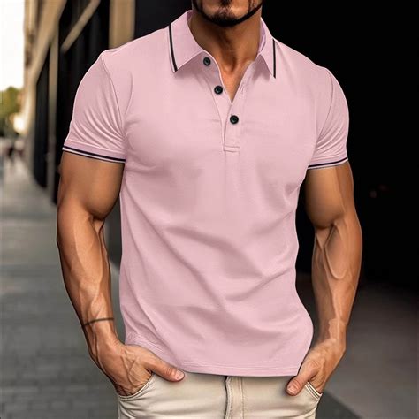 Business Casual Golf Shirts for Men Short Sleeve Tshirts Shirt Mens ...