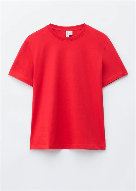 Cotton Crew-Neck T-Shirt - Red - T-shirts - & Other Stories NO