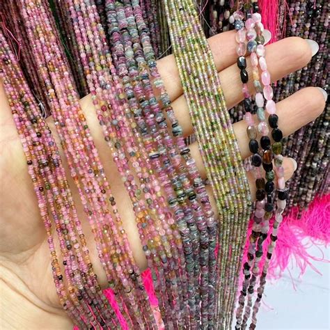 Natural Colorful Tourmaline Beads High Quality Faceted Rondelle ...