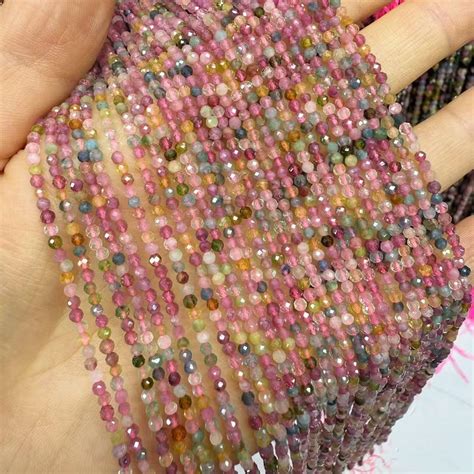 Natural Colorful Tourmaline Beads High Quality Faceted Rondelle ...