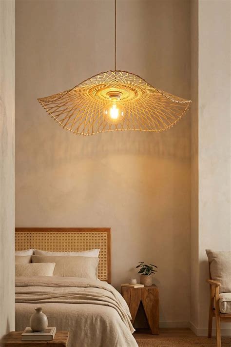 Warm Minimalist Interior Ideas with Rattan Lighting