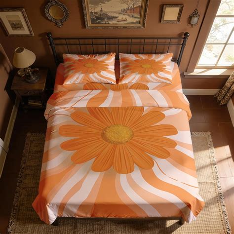Amazon.com: Zoainuos Retro Daisy Sheets Twin XL, Optical Illusion ...