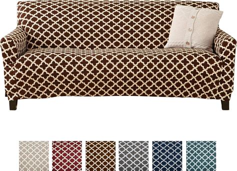 Amazon.com: Home Fashion Designs Printed Twill Sofa Slipcover. One ...