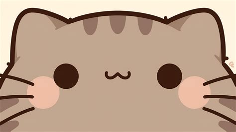 Pusheen Cat April 2026 Calendar - Cute Spring Wallpaper