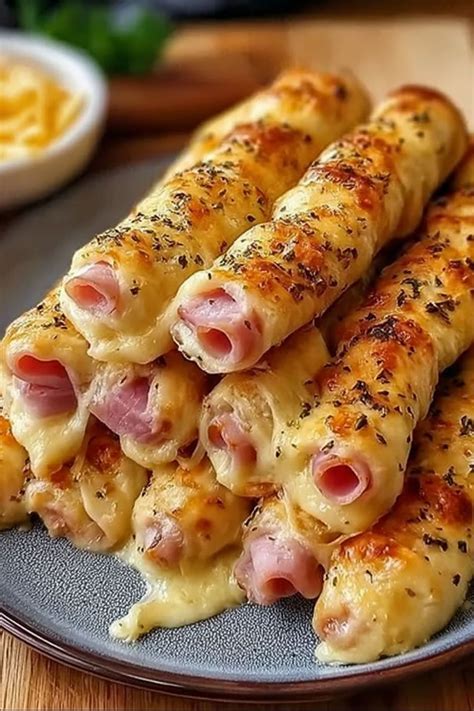 Easy Recipes – Ham And Cheese Sticks | Recipe | Ham and cheese, Easy ...