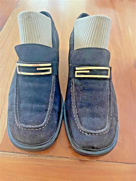 Vintage Gucci chocolate brown suede shoes. Womens 38.… - Gem