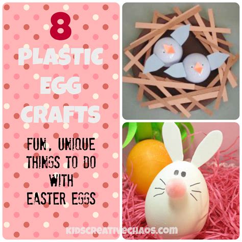 8 Fun and Easy Unique Plastic Easter Egg Crafts including Nesting Birds ...