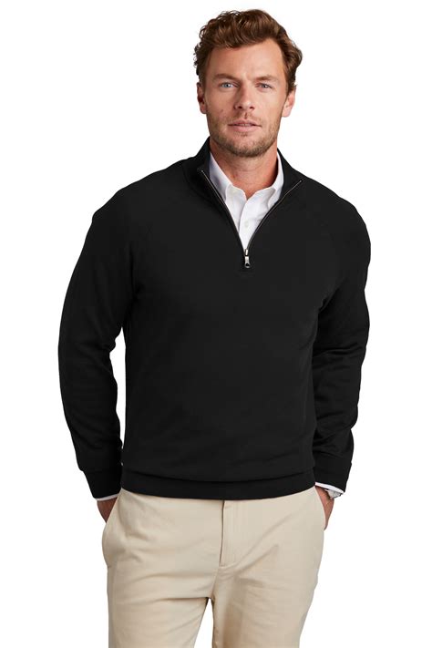 Brooks Brothers Cotton Stretch 1/4-Zip Sweater | Product | SanMar