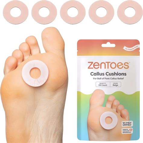 Amazon.com: Comfwalk Callus Cushions Pads, 60-Count, Prevents Calluses ...