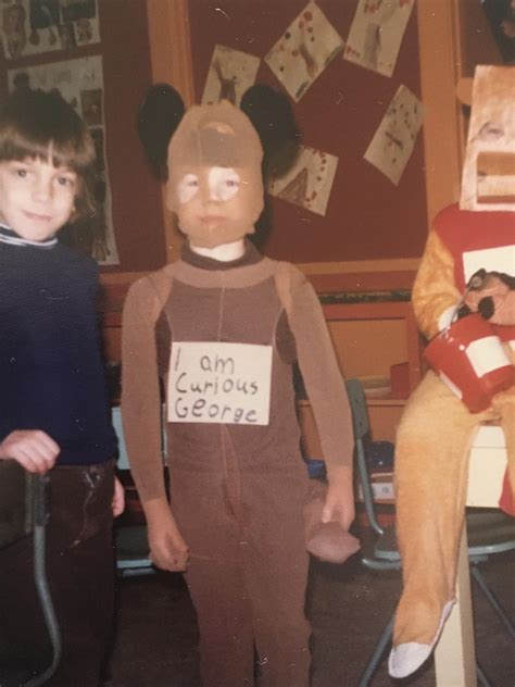 Someone shared their Curious George costume from their childhood and he ...