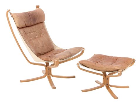 Sigurd Resell | Light tan leather and canvas on bent wood frames with ...