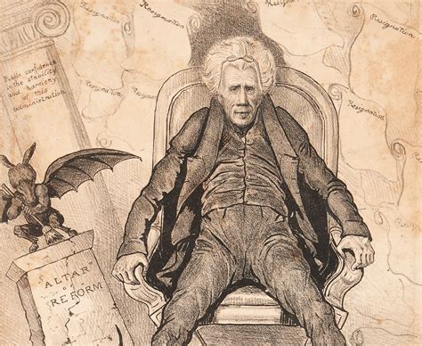 3 Andrew Jackson period Political Cartoons inc. Petticoat Affair sold ...