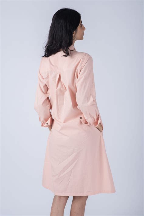 Saffron Pink Shirt Dress - As Simple As That - Lohana Lifestyle