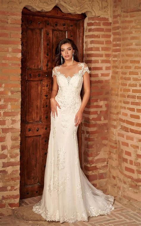 Classic Lace Open Back Mermaid Wedding Dress, Unique Wedding Dress, Elegant Bridal Gown, Elegant ...
