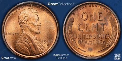 1909-S Lincoln Cent V.D.B. PCGS MS-64 RD (Item 1839929 ...