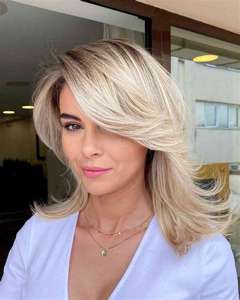 Medium Haircuts Side Swept Bangs Top 20 Hottest Medium Length