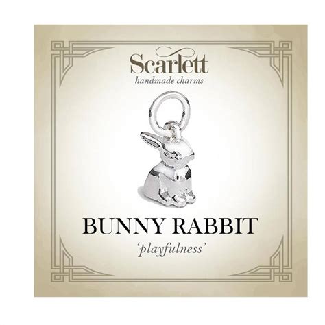 Bunny Rabbit Silver Charm By Scarlett Off The Map Jewellery