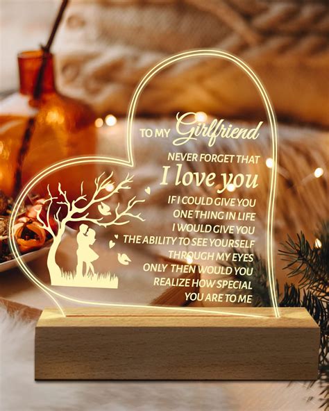 Amazon.com: Welsky Romantic Gifts for Her Girlfriend, Engraved ...