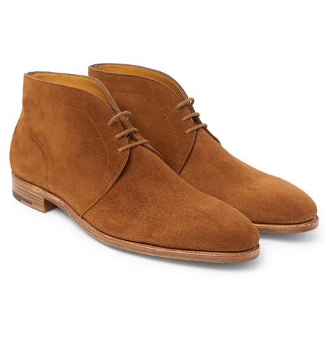 JOHN LOBB - Ferris Suede Chukka Boots - Brown John Lobb