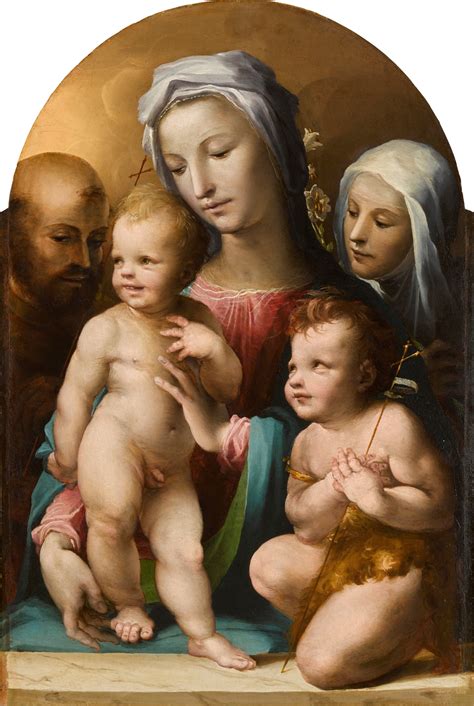 The Virgin and Child, with the infant St John the Baptist, St Francis ...
