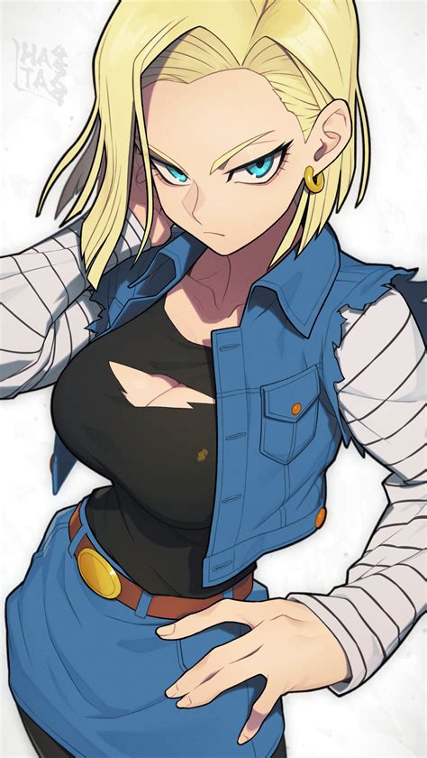 android 18 (dragon ball and 2 more) drawn by hata4564 | Danbooru