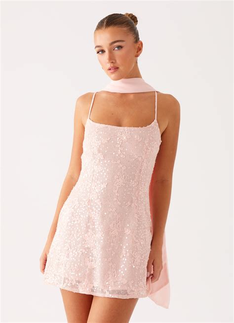 Vision Sequin Mini Dress - Pink – Peppermayo US