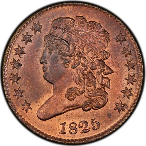 Half Cent 1825 Classic Head, Coin from United States - Online Coin Club