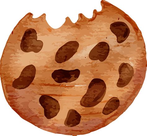 Cookie Watercolor Clip Art 13217668 PNG