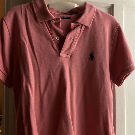 pink Polo Ralph Lauren top Worn a few times in good... - Depop
